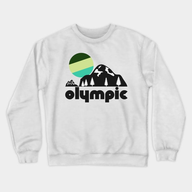 Retro Olympic ))(( Tourist Souvenir National Park Design Crewneck Sweatshirt by darklordpug